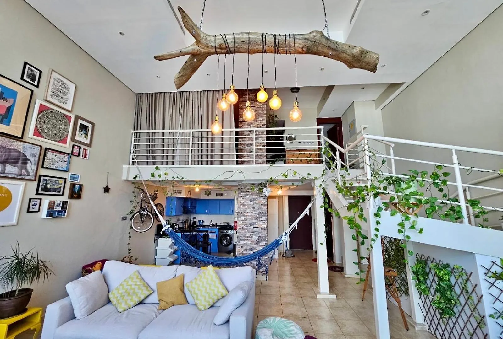 Urban Oasis Stylish Loft Abundant Natural Light Dubai United Arab Emirates